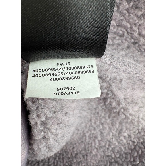 North Face Jacket Womens M Full Zip Sweater Knit Fleece Heather Lilac Purple - Picture 13 of 14